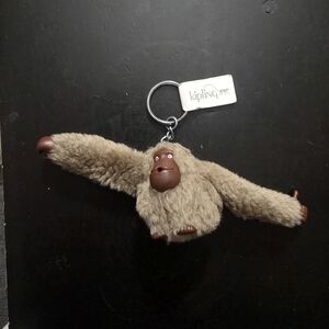 Kipling Tan Monkey Keychain